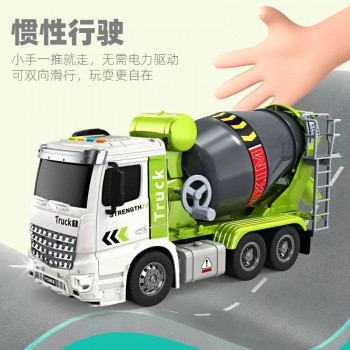 超大号水泥搅拌车可出料工程车惯性合金汽车儿童玩具男孩一件代发