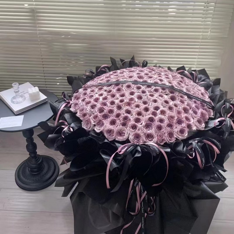 求婚朵玫瑰花束52送女友七夕花束9990表白配送鲜花速递同城朵