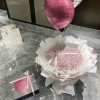 轻奢永生花仿真香皂花七夕芭蕾风送女友玫瑰花束蝴蝶结曼塔玫瑰花