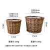 创意柳编花盆手工编织桌面收纳花篮藤编绿萝盆客厅摆件花园花器盆