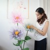 橱窗装饰仿真纱花婚庆布置户外活动装饰丝网牡丹大型美陈假花批发