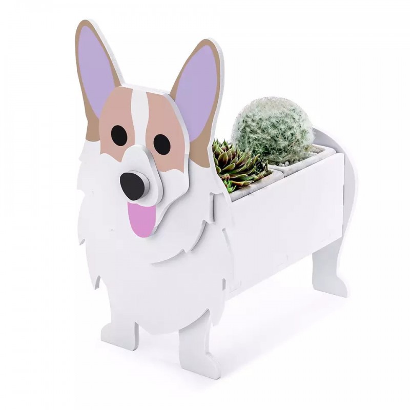 跨境创意花盆宠物摆件盆栽阳台花园家居装饰品庭院创意狗花盆摆件