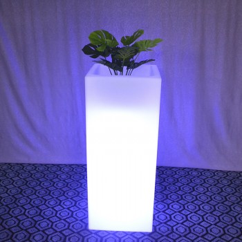 酷擎发光花盆容器室外花园商场装饰创意盆园艺发方形LEDLED绿植