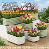 金属花箱庭院户外花园阳台露台镀锌板铁艺大花箱种菜种树养花专用