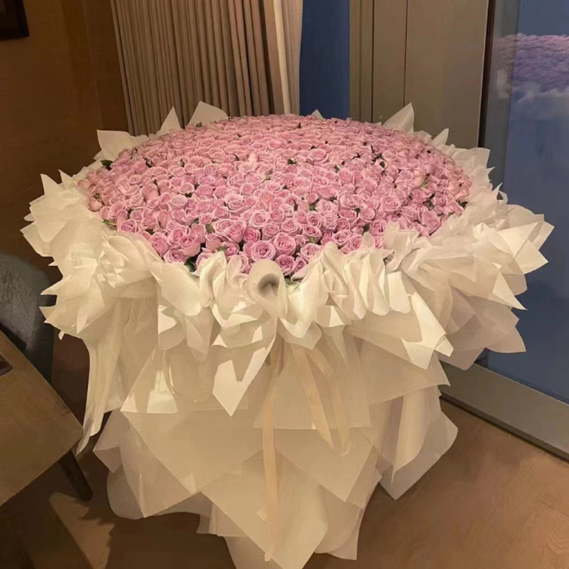 求婚朵玫瑰花束52送女友七夕花束9990表白配送鲜花速递同城朵