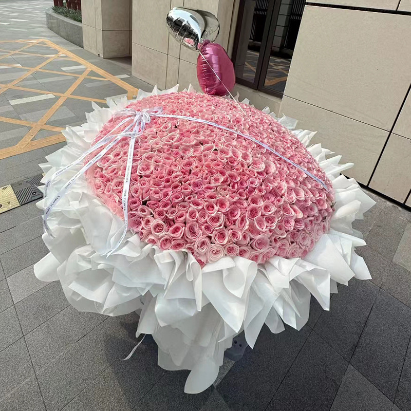 求婚朵玫瑰花束52送女友七夕花束9990表白配送鲜花速递同城朵