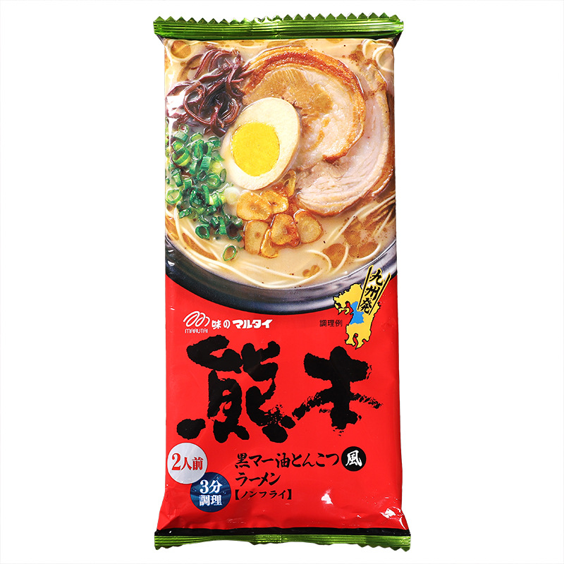 日本进口面条玛尔泰九州熊本蒜香浓汤速食拉面日式方便面批发零食