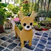 跨境创意花盆宠物摆件盆栽阳台花园家居装饰品庭院创意狗花盆摆件