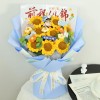 毛线花手工编织花束成品送老师同学向日葵针织礼物钩织送长辈礼物