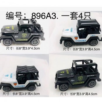 裸车散装批发合金车越野吉普车模型男孩玩具军事玩具车套装赠品车
