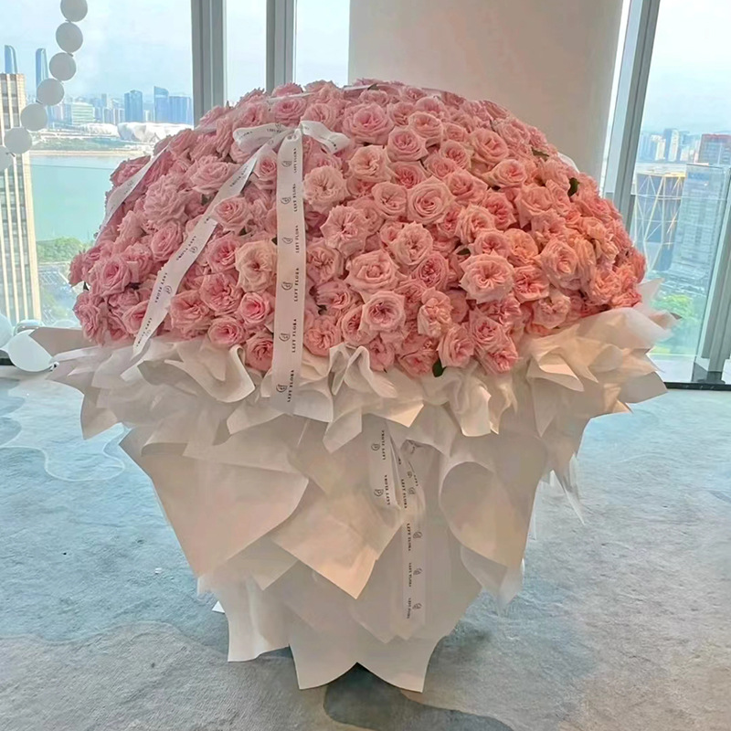 求婚朵玫瑰花束52送女友七夕花束9990表白配送鲜花速递同城朵