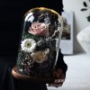 GLORIOUS永生花成品玫瑰保鲜花带灯高级感送女友七夕情人节礼物