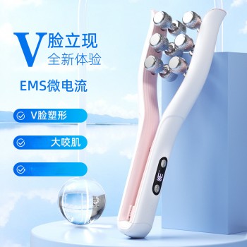 新品EMS微电流滚轮瘦神脸器家用V脸美容紧提致拉脸部面部按摩仪