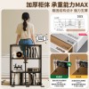 中古风钢制格子柜卡莱克家用落地书柜diy儿童书架床边加厚置物架