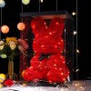 永生花兔子38女神节礼物送女友创意仿真花情人节礼物玫瑰花兔子