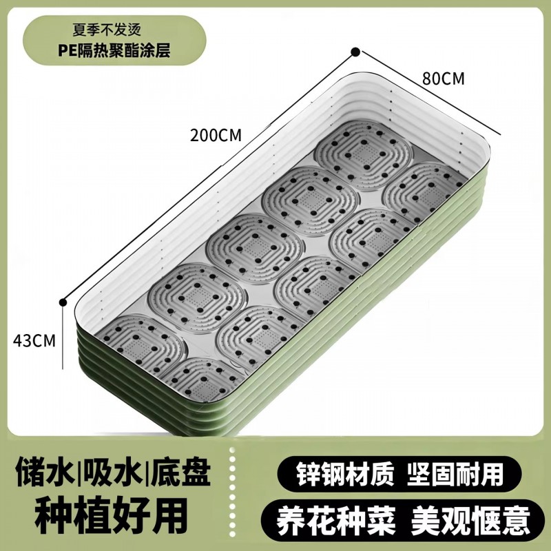 金属花箱庭院户外花园阳台露台镀锌板铁艺大花箱种菜种树养花专用