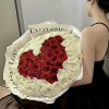 求婚朵玫瑰花束52送女友七夕花束9990表白配送鲜花速递同城朵
