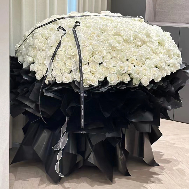 求婚朵玫瑰花束52送女友七夕花束9990表白配送鲜花速递同城朵