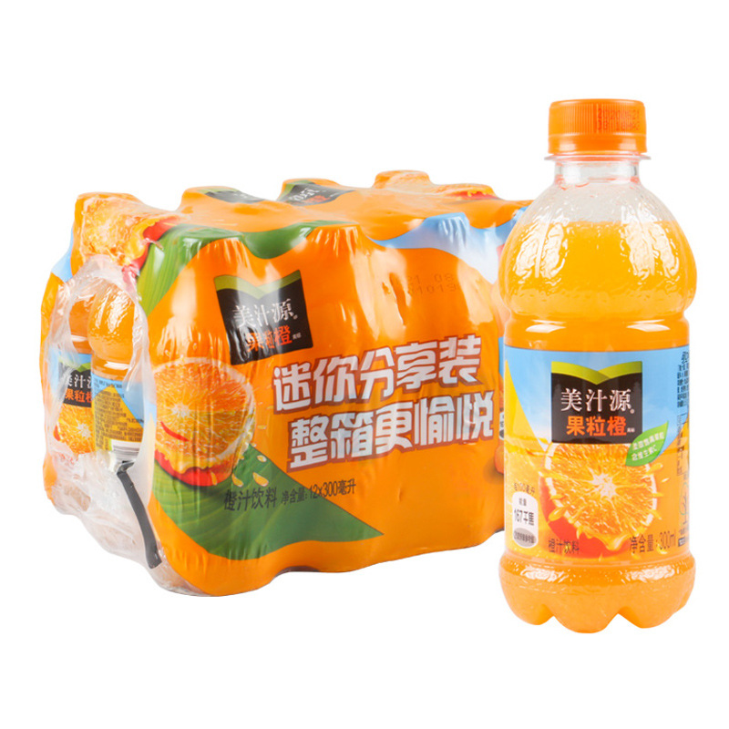 美汁源果粒橙饮料整箱饮品果汁饮料批发年货零食大全批发一键代发