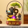 假山流水喷泉客厅循环水景观招财风水轮办公室生财桌面加湿器摆件