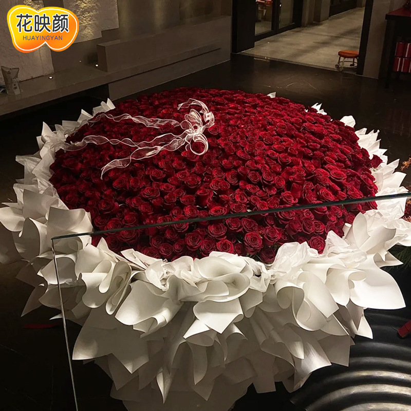 情人节999/199/99朵红粉玫瑰花生日花束订婚鲜花速递同城配送其他