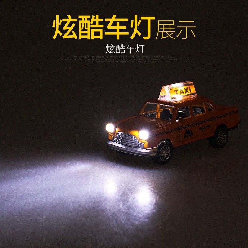 回力合金模型汽车出租车的士经典款福特雷鸟车模儿童玩具汽车礼物