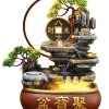 假山流水喷泉客厅循环水景观招财风水轮办公室生财桌面加湿器摆件
