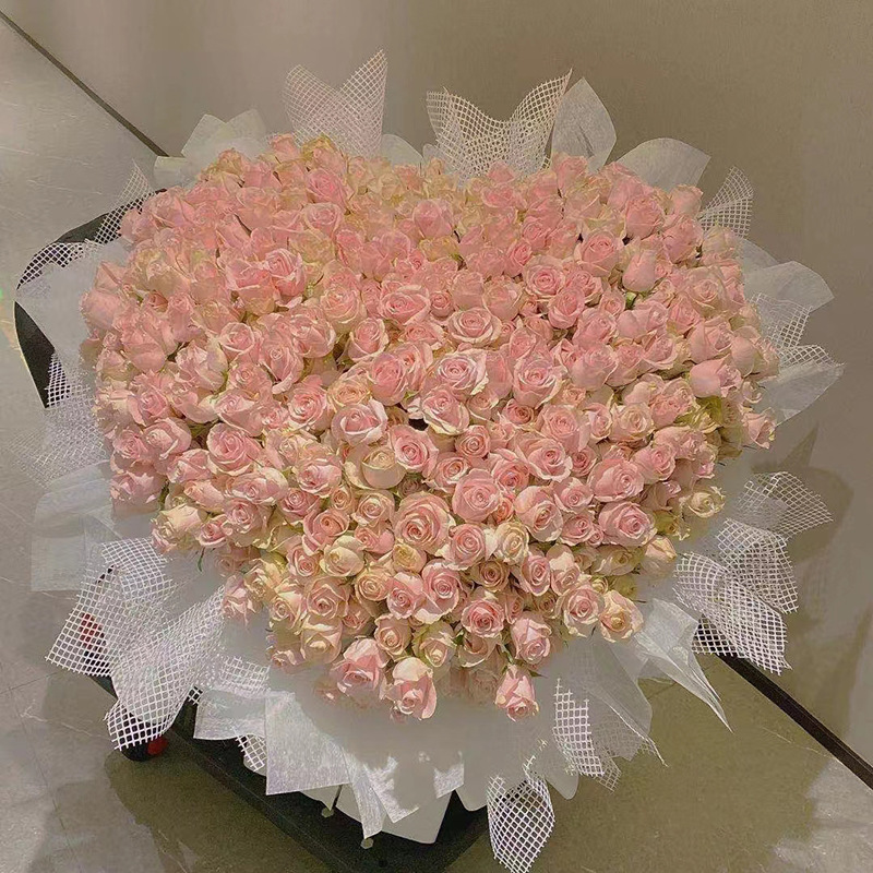 求婚朵玫瑰花束52送女友七夕花束9990表白配送鲜花速递同城朵