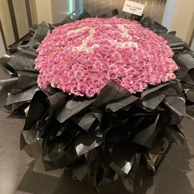 求婚朵玫瑰花束52送女友七夕花束9990表白配送鲜花速递同城朵