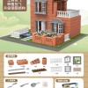 泥瓦匠盖房子砌墙玩具礼物儿童建筑师手工造diy砖头小屋迷你水泥