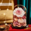 永生花玻璃罩成品玫瑰批发 情人节礼物保鲜花永生花礼盒一件代发