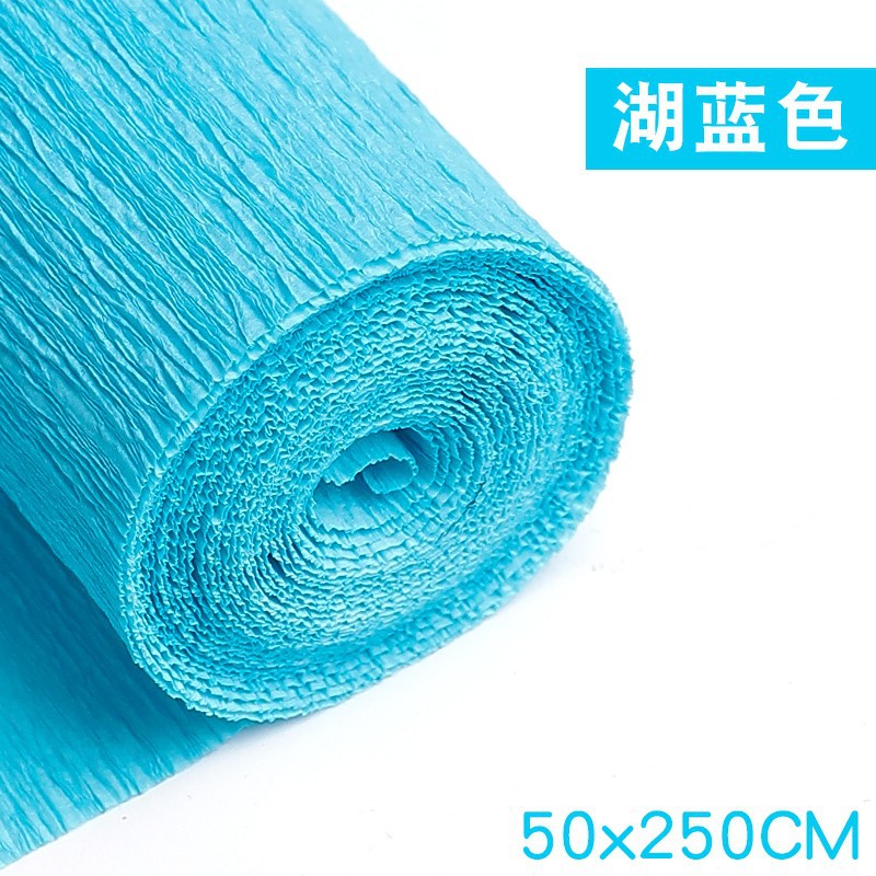 加厚皱纹纸康乃馨diy花手工材料纸彩色褶皱纸玫瑰花卷边纸手揉纸