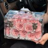 厂家直发玫瑰永生花巨型行李箱高级感花盒送女友闺蜜生日礼物批发