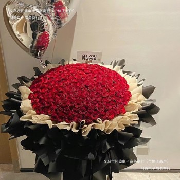 求婚朵玫瑰花束52送女友七夕花束9990表白配送鲜花速递同城朵