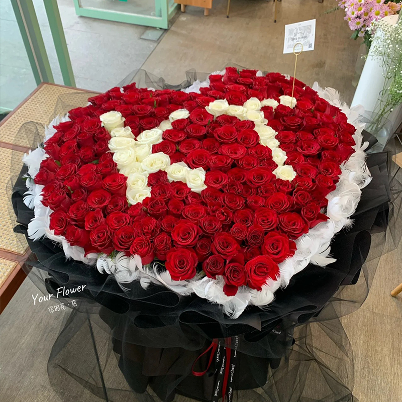 999朵365朵红玫瑰花束鲜花速递同城北京上海成都配送生日求婚