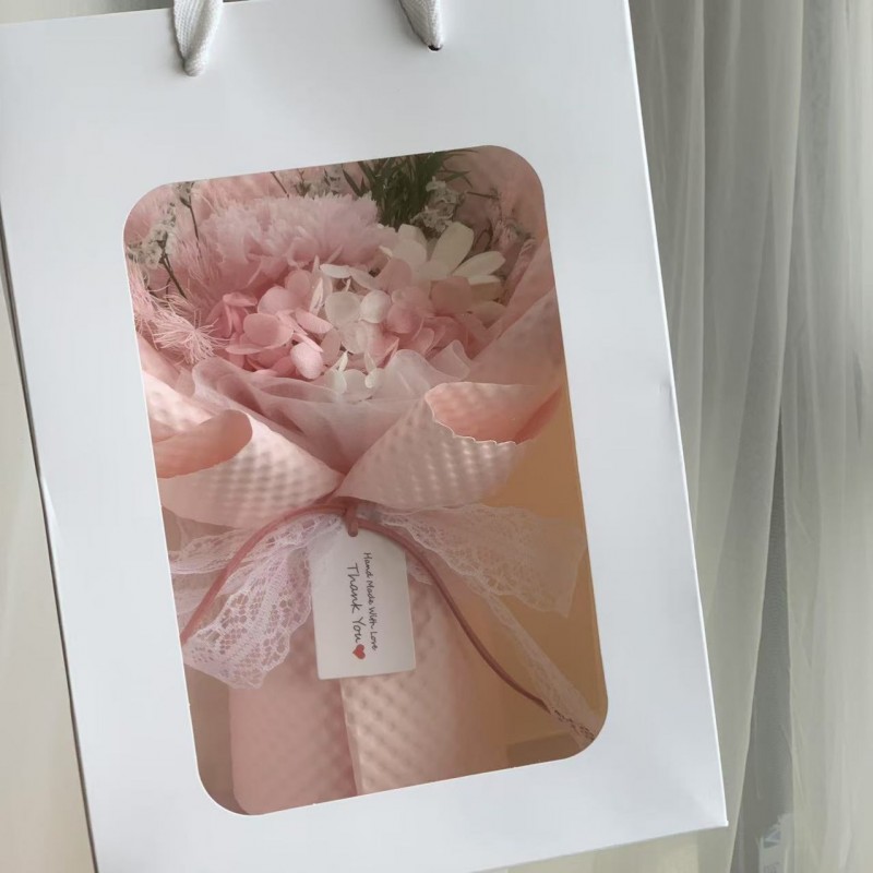 女神节母亲节教师节永生花玫瑰康乃馨花束伴手礼物装饰摆件