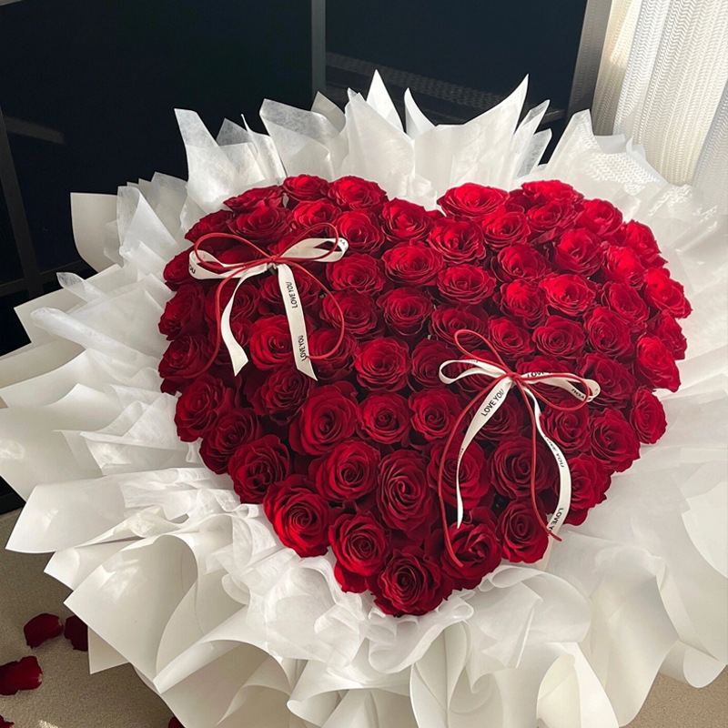 情人节999/199/99朵红粉玫瑰花生日花束订婚鲜花速递同城配送其他