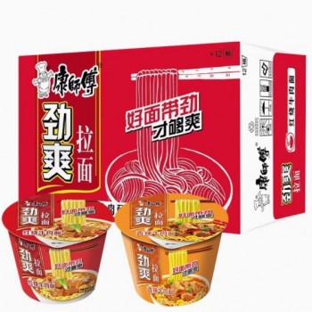 康师傅方便面经典大食桶big整箱12桶装混搭速食食品红烧牛肉泡面