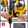 宝宝大号惯性工程车音乐叉车吊车升降起重机儿童男孩玩具车模型