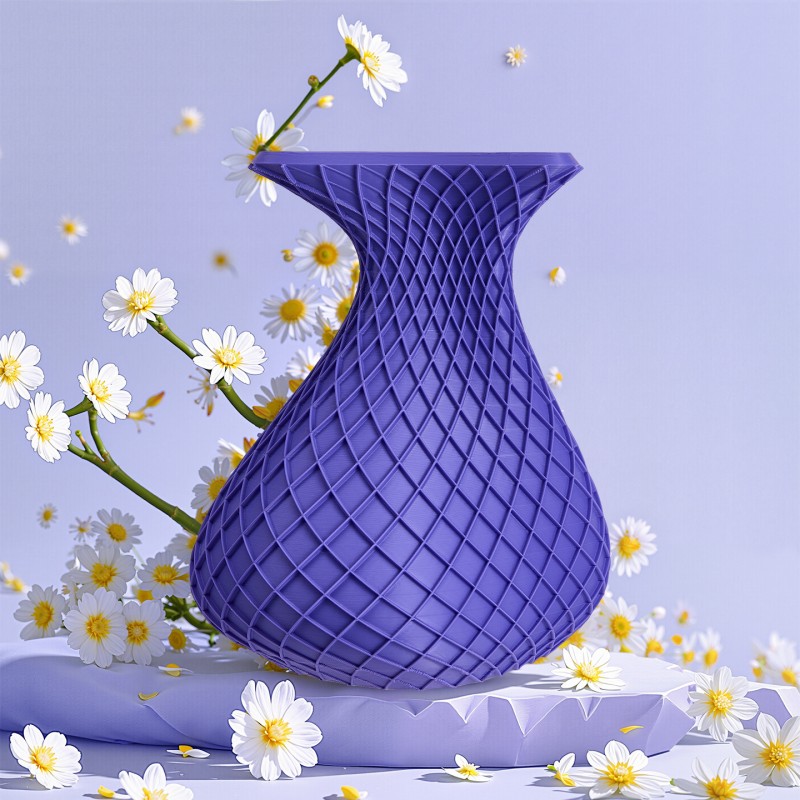 3D打印塑料花瓶北欧色花瓶装饰工艺品仿釉干湿花插花容器客厅摆件