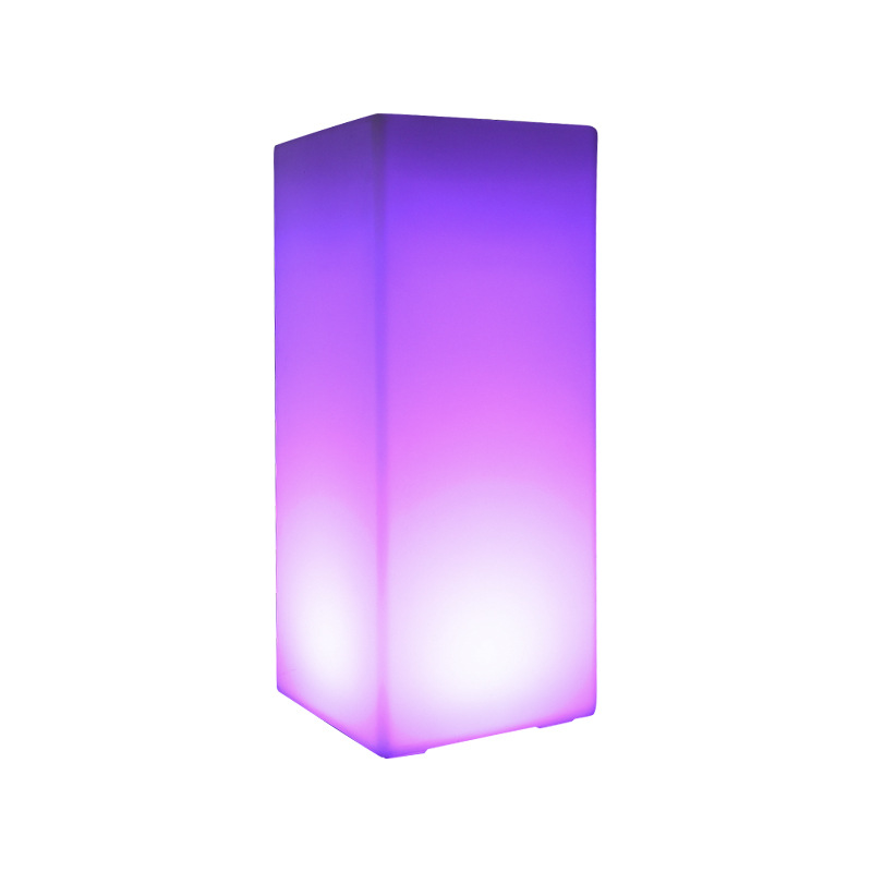 酷擎发光花盆容器室外花园商场装饰创意盆园艺发方形LEDLED绿植