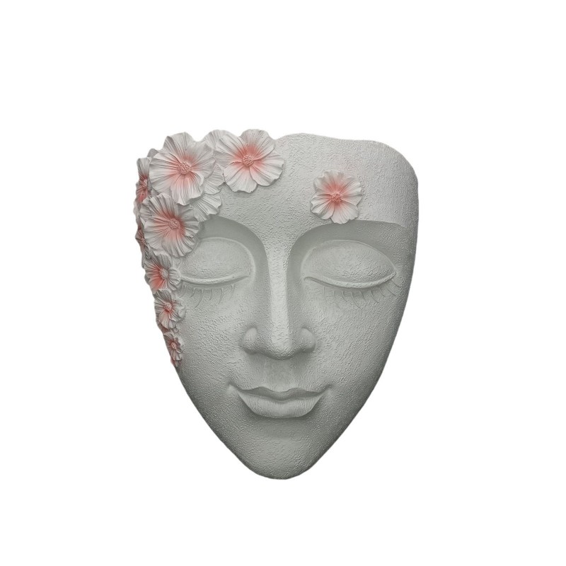 跨境个性人脸花盆壁挂式装饰品户外庭院花园多肉花盆花瓶景观摆件
