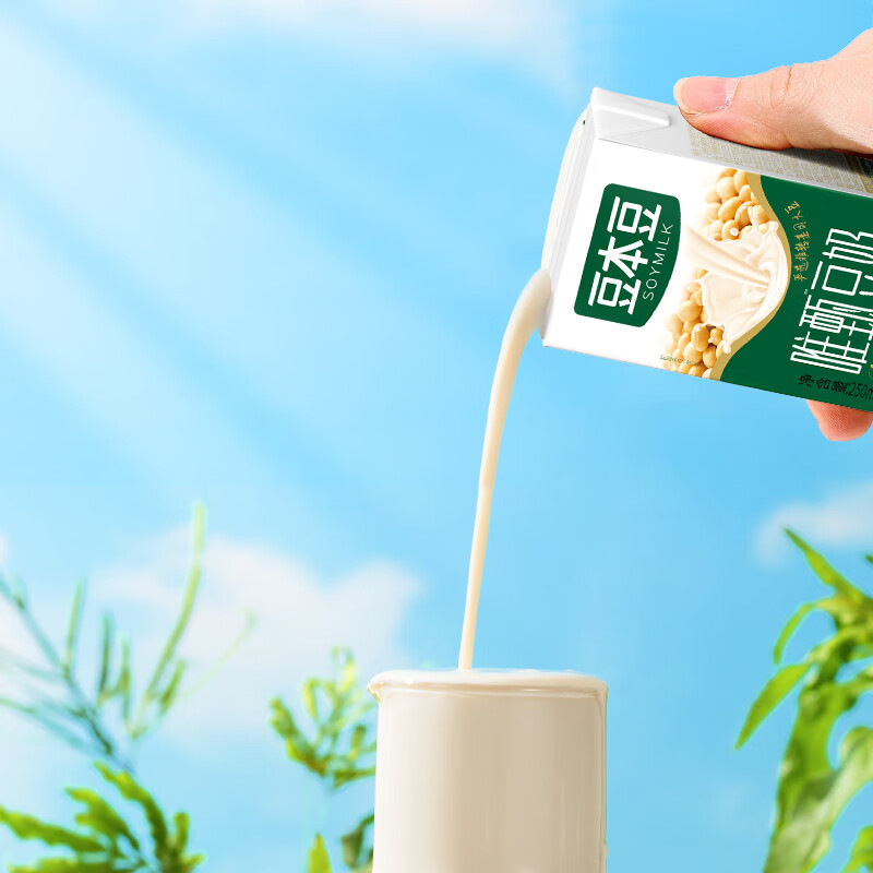 豆本豆唯甄原味豆奶250ml*24盒经典整箱装早餐奶植物蛋白代餐饮料