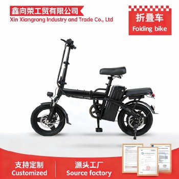 现货折叠电动自行车 48V锂电池 两轮代步电瓶车 跨境出口源头工厂