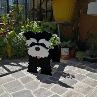 跨境创意花盆宠物摆件盆栽阳台花园家居装饰品庭院创意狗花盆摆件