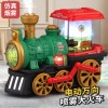 儿童电动玩具车万向灯光音乐老式喷雾火车多功能仿真火车工厂批发