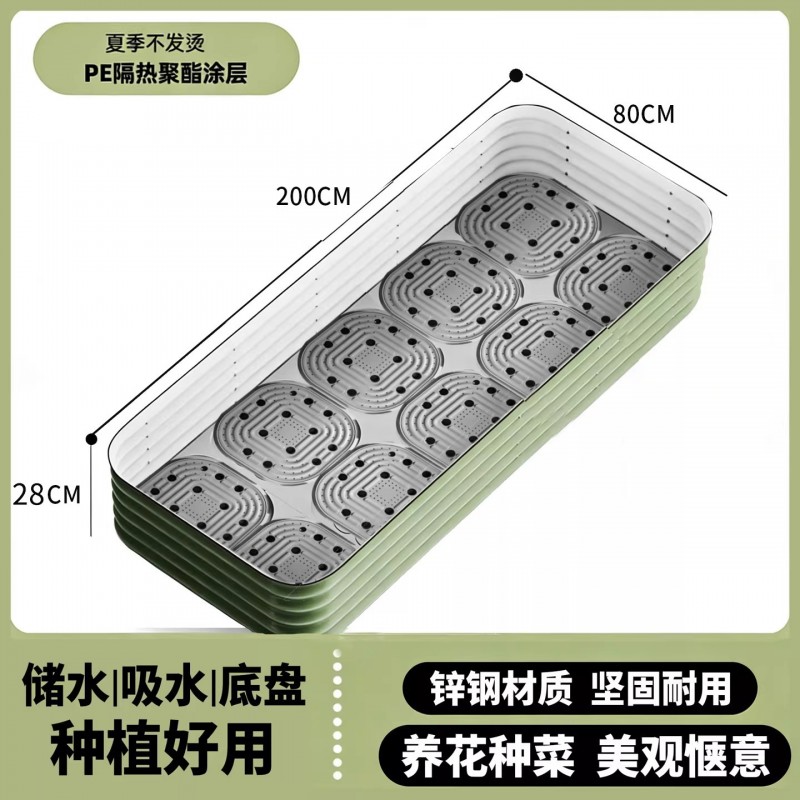 金属花箱庭院户外花园阳台露台镀锌板铁艺大花箱种菜种树养花专用