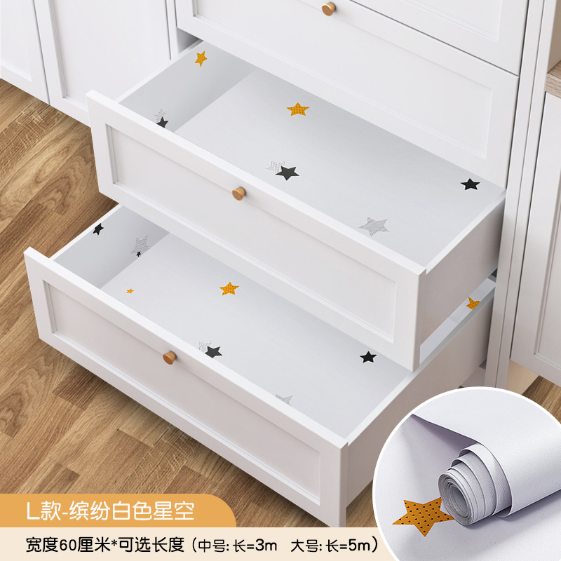 抽屉贴纸自粘墙纸防水防潮可擦洗壁纸旧家具翻新衣柜橱柜家用贴膜
