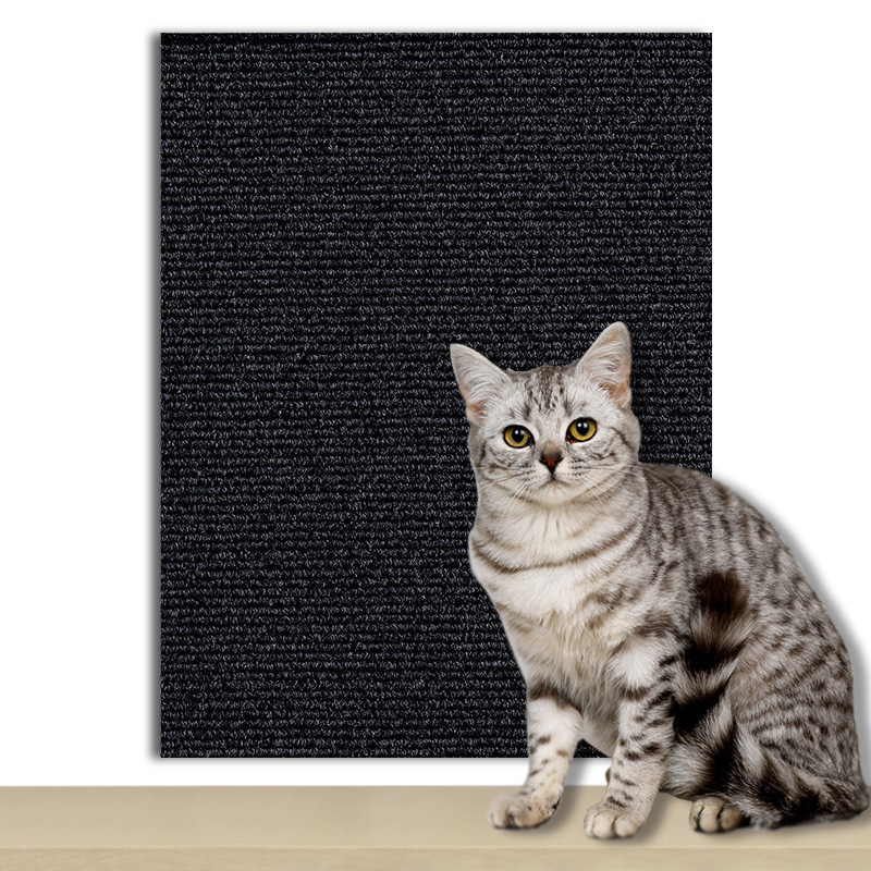 跨境热销防猫抓沙发保护猫抓墙贴耐磨不掉屑自粘猫抓垫多功能地垫