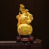 跨境沙金福禄树脂摆件家居装饰品客厅办公室开业风水葫芦摆件批发